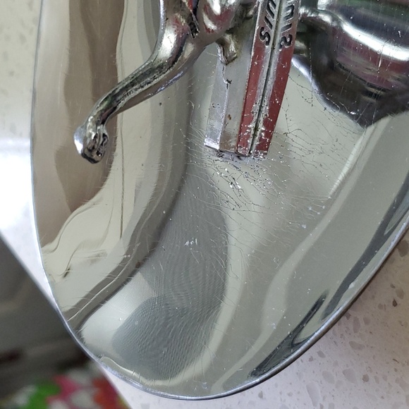 Sinclair Dino Dinosaur Oil Advertising Ashtray Chrome vintage antique - Picture 3 of 17